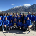 The BYU team posing with the trophy. (BYU)
