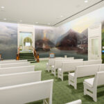 Ordinance room inside the Manti Utah Temple of The Church of Jesus Christ of Latter-day Saints. (Courtesy Intellectual Reserve, Inc.)