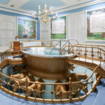 Baptistry in the Manti Utah Temple of The Church of Jesus Christ of Latter-day Saints. (Courtesy Intellectual Reserve, Inc.)
