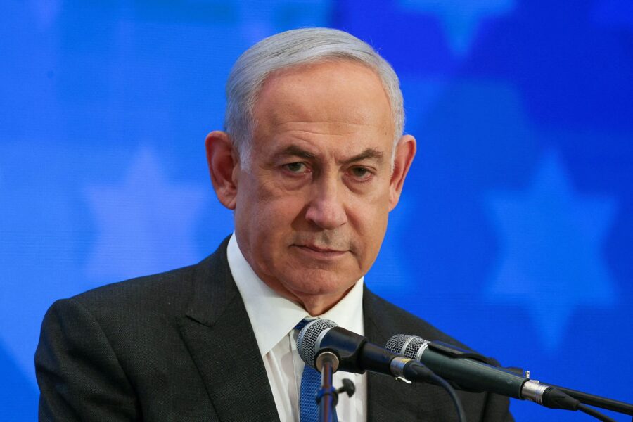 Israeli Prime Minister Benjamin Netanyahu, here on February 18, will have surgery under full anesth...