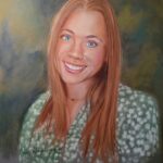 A portrait of Kirsten Beagley, who died in a tubing accident. Painted by JR Johansen.(KSL TV)