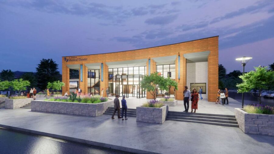 A rendering shows what the new St. George Musical Theater building could look like. The theater is ...