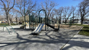 The Taufer Park playground equipment that's set to be removed in late May.
