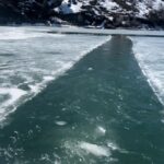 Two men in their 70s were trapped by ice while on a boat during recent a fishing trip in northern Utah.  (KSL TV)