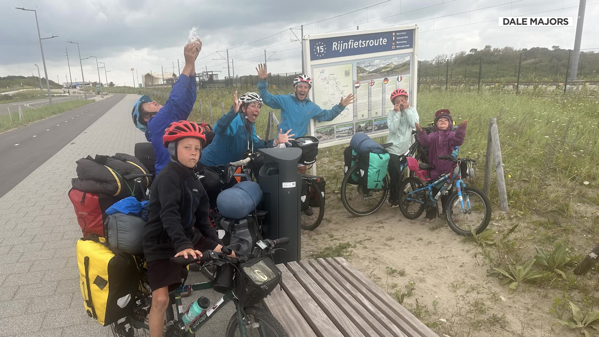Dale Majors and his family biked over 1,800 miles in Europe....