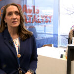 Natalie Stromberg talks about Davis School District's "Tech Hers" event on Tuesday, March 26, 2024. (Mike Anderson, KSL TV)