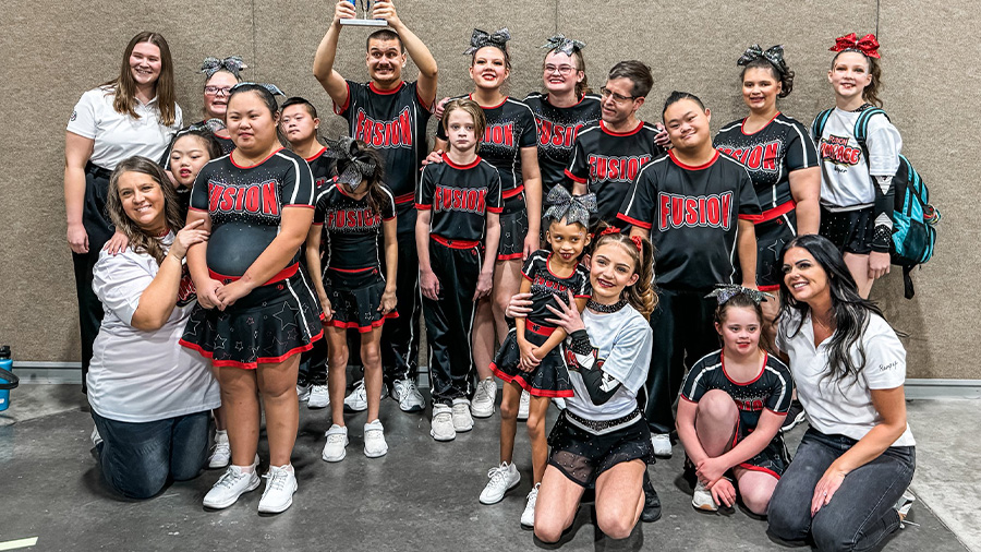 The Utah Fusion All-Stars team RAMPAGE was one of five teams selected to perform at the U.S. All-St...