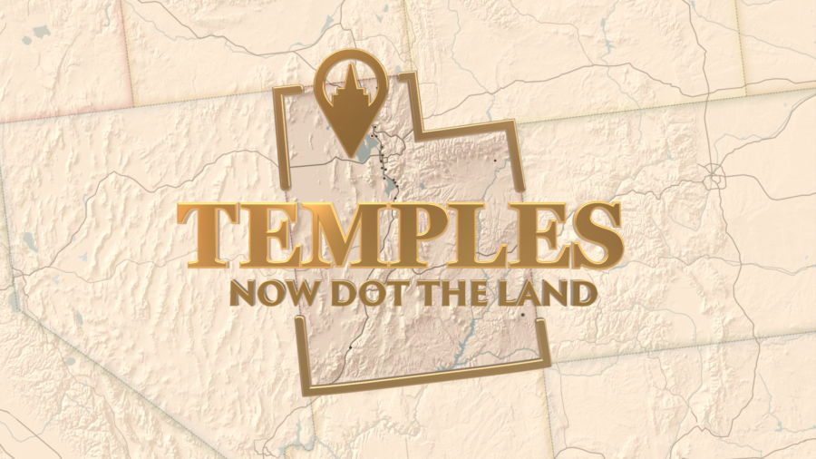 Temples now dot the land (Graphics by Diana Hays)...