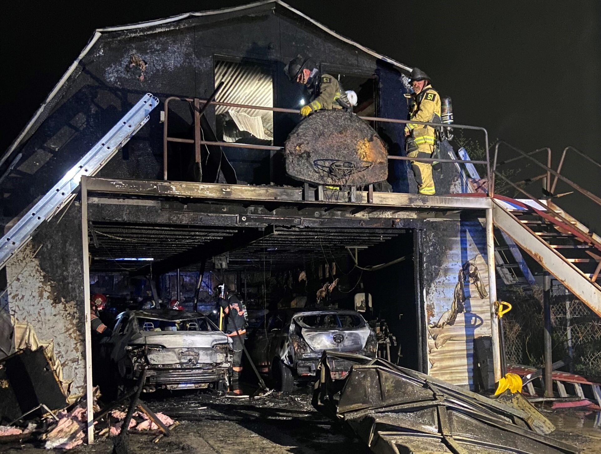 Damage from the American Fork garage fire (Courtsy: Leslie Forbush)...