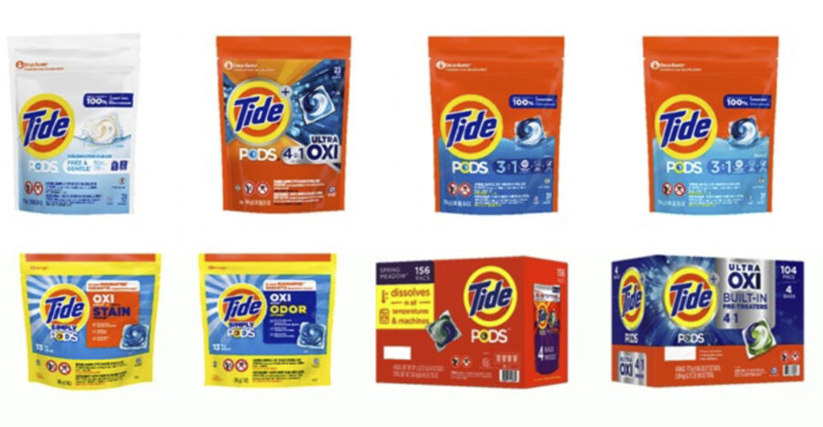 This photo provided by Consumer Product Safety Commission shows Tide Pods protects. Procter & G...