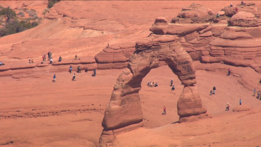 For the third year in a row, Arches National Park is testing a timed entry system to spread out cro...