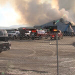 A fire at an egg farm in Lewiston has resulted in a response from as far as Franklin, Idaho. (Brian Champagne)
