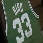 A signed jersey from Larry Bird. (Mike Anderson, KSL TV)