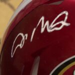 A signed 49ers helmet by Jerry Rice and Joe Montana. (Mike Anderson, KSL TV)