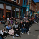 HOULTON, MAINE - APRIL 08: People watch as the eclipse enters umbra on April 08, 2024 in Houlton, Maine. Millions of people have flocked to areas across North America that are in the "path of totality" in order to experience a total solar eclipse. During the event, the moon will pass in between the sun and the Earth, appearing to block the sun. (Photo by Joe Raedle/Getty Images)