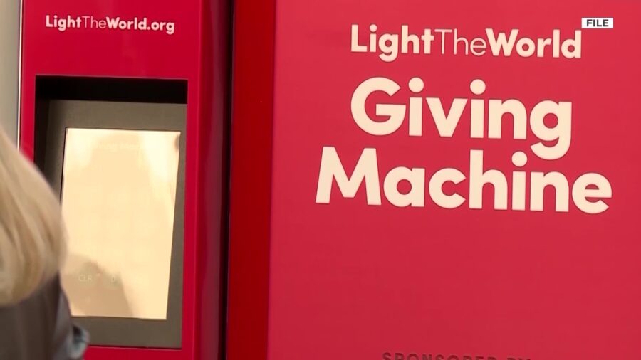 The Light the World Giving Machines, an initiative sponsored by The Church of Jesus Christ of Latte...
