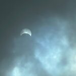 Solar eclipse 12:20 p.m. from Draper Utah on April 8, 2024.
