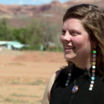 Kaitlin Myers in Moab, Utah.  (Winston Armani, KSL TV)