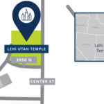 The planned Lehi Utah Temple location, announced on Monday, April 22, 2024. (Intellectual Reserve, Inc.)