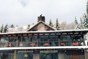 The Log Haven restaurant is pictured in Mill Creek Canyon on the morning two people were killed on March 5, 1982.