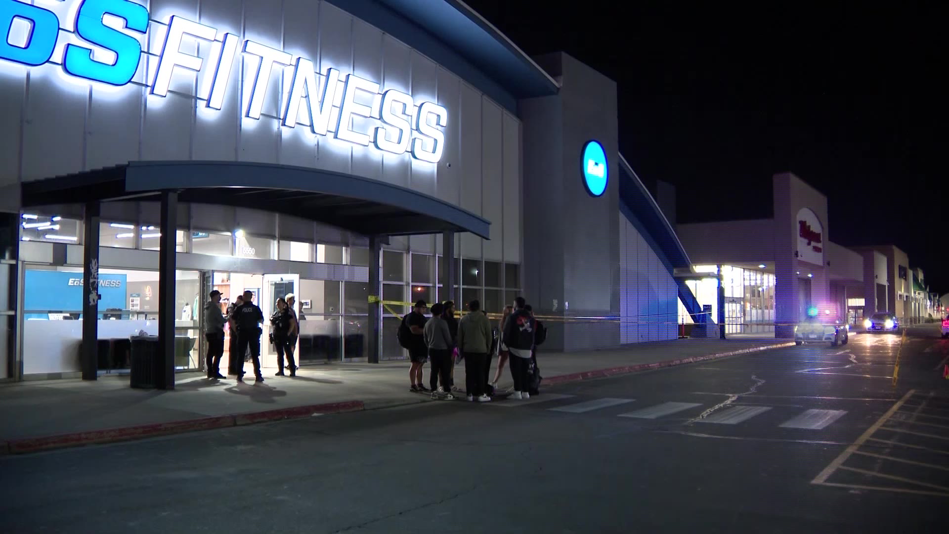 The scene of the carjacking and shooting that happened April 3 outside of a Murray EOS Fitness...