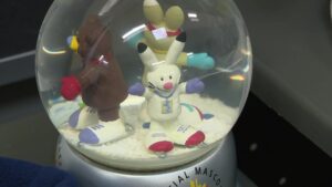 A snow globe from the 2002 Winter Olympics.