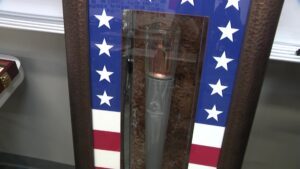 A 2002 Winter Games Olympic torch.