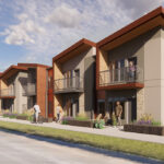 A rendering of planned housing in Moab, Utah, that hopes to ease the city's extreme affordable housing crisis. (Utah Housing Corporation)