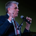 Phil Lyman, governor candidate, speaks during the Utah Republican Party state nominating convention at the Salt Palace Convention Center in Salt Lake City on Saturday, April 27, 2024. (Marielle Scott, Deseret News)