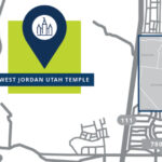 The planned West Jordan Utah Temple location, announced on Monday, April 22, 2024. (Intellectual Reserve, Inc.)