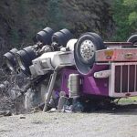 A tanker truck carrying fish was involved in an accident in northeast Oregon on March 29.
(Oregon Department of Fish and Wildlife )
