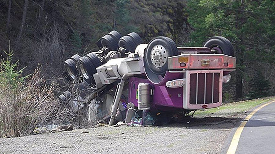 A tanker truck carrying fish was involved in an accident in northeast Oregon on March 29.
(Oregon D...