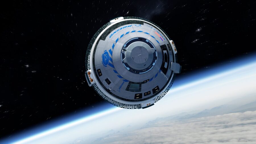 Boeing developed the Starliner capsule as part of NASA's Commercial Crew Program. This rendering sh...