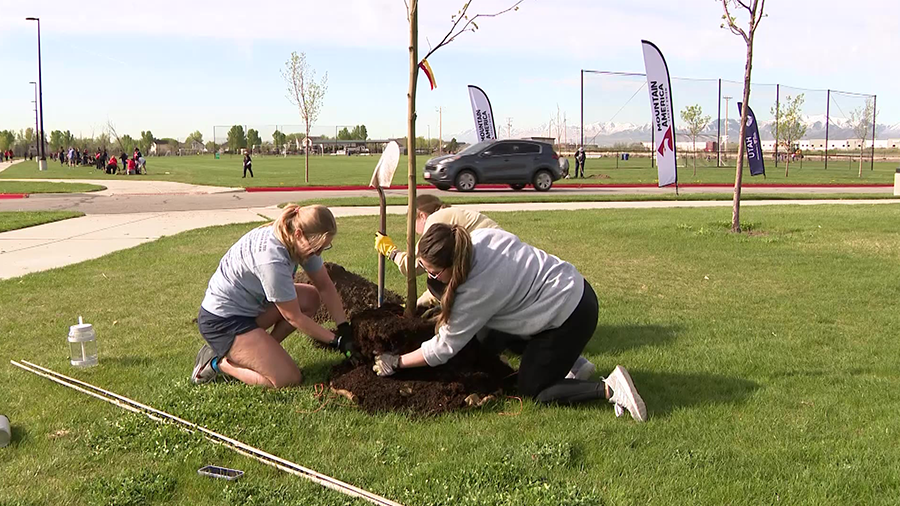 Salt Lake City planted 250 trees in honor of Earth Day and Arbor Day. (KSL TV)...