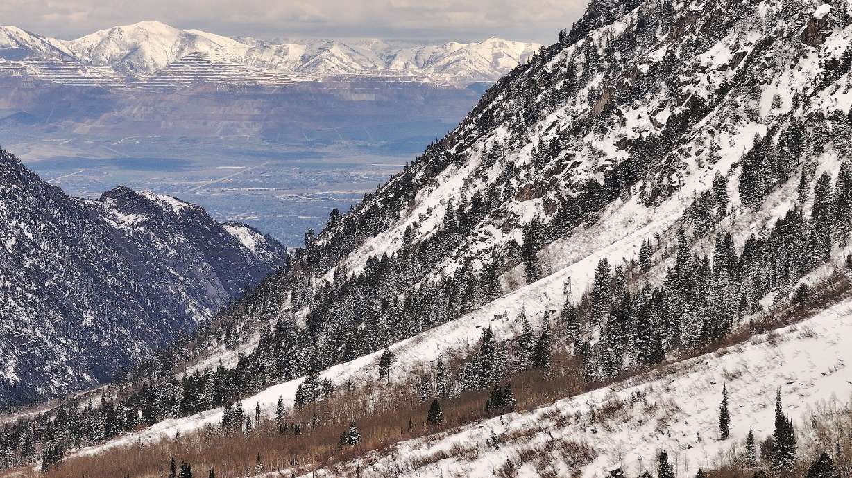 Snow covers Little Cottonwood Canyon on Wednesday. A low-pressure system that helped produce some o...