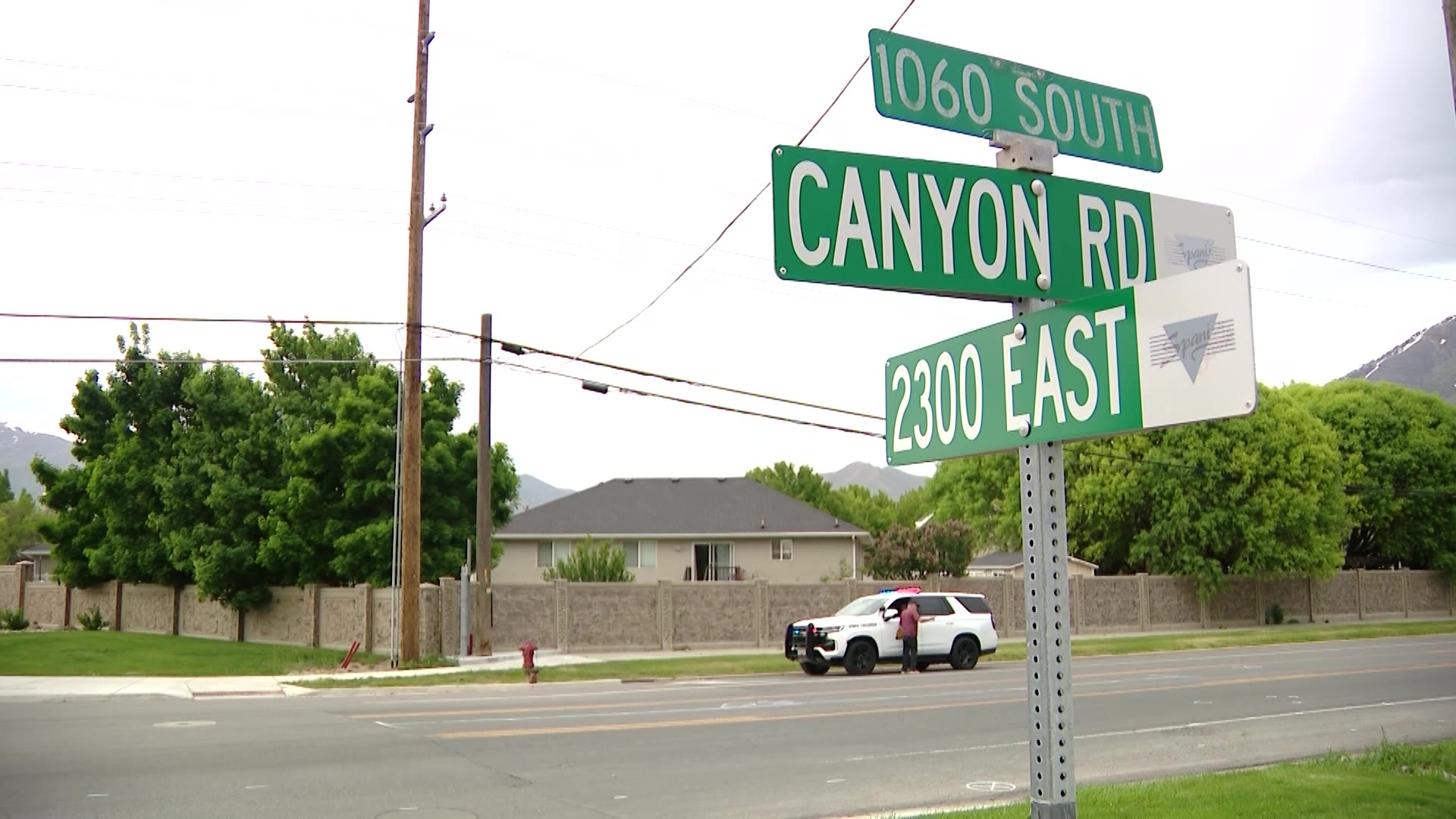 A street sign of 2300 E. Canyon Road. On Saturday, two teen girls where hospitalized after attempti...