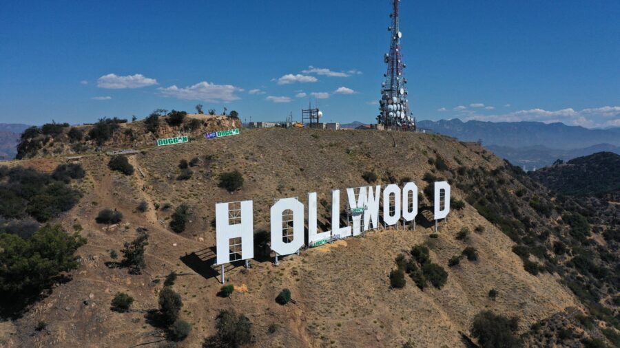 Hollywood sign in Los Angeles...