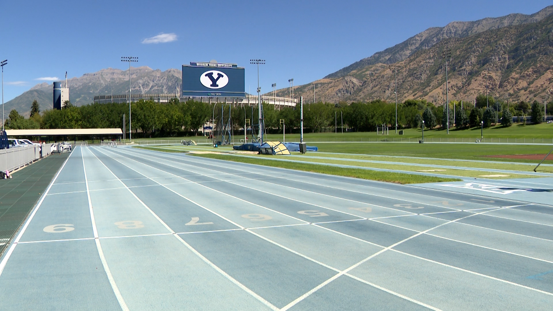 The Brigham Young University track in Provo, Utah on Aug. 15, 2024....