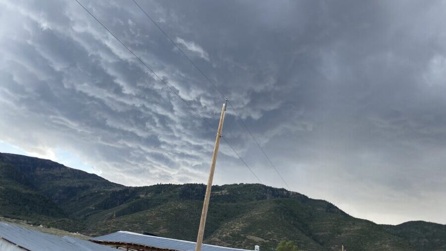 Residents of Fountain Green experienced another day of heavy rain on Monday, Aug. 19, 2024, making ...