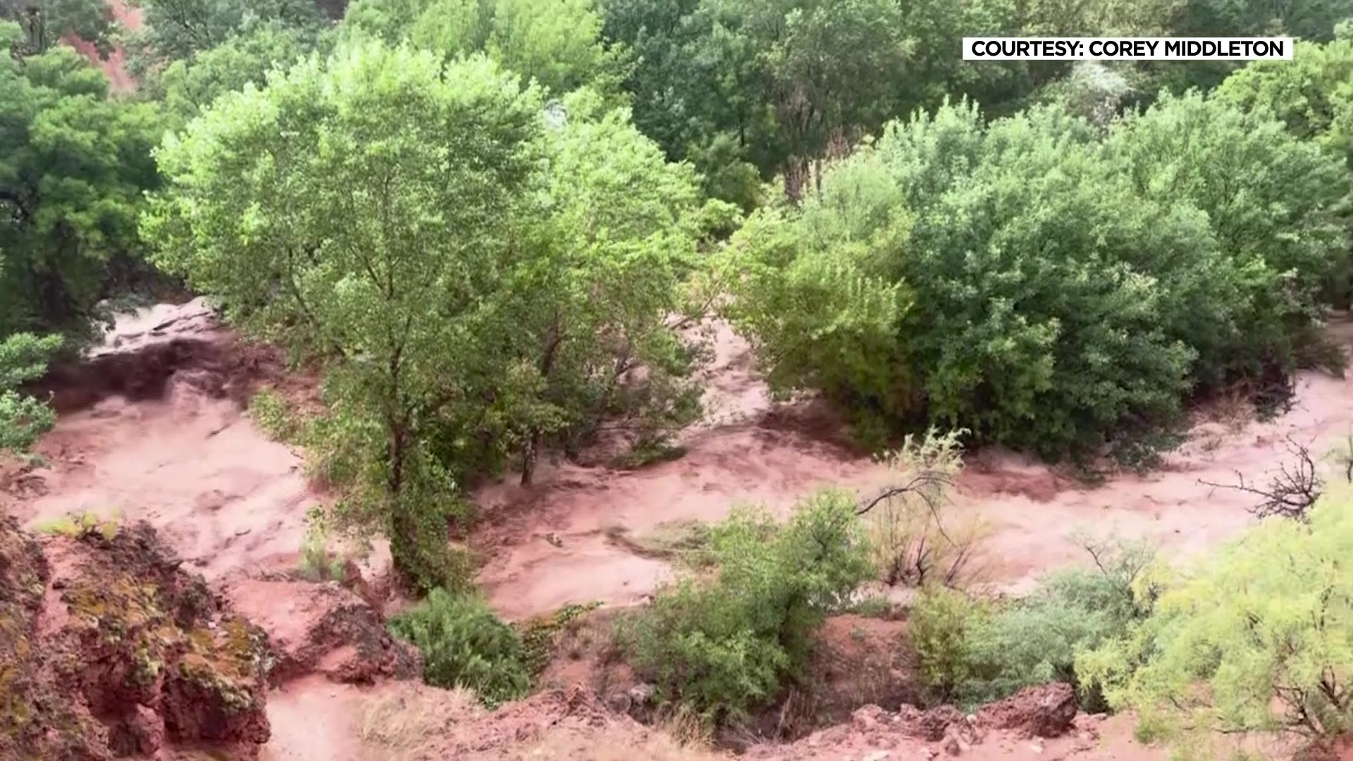 Utah man captures extreme flooding in Havasu Falls area of Arizona