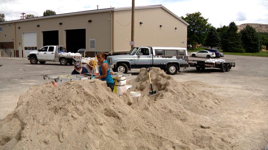 Over half of the homes in Fountain Green were damaged from the flood Sunday. (Tanner Siegworth, KSL...