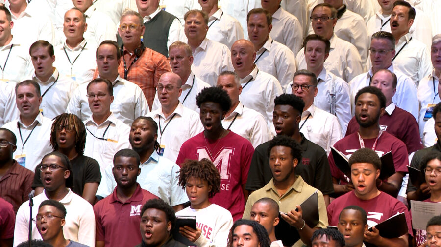 The Tabernacle Choir at Temple Square is in Atlanta for a series of concerts this week with Morehou...