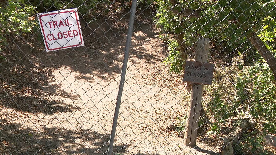 A fence closing off access to the Clark's and Upper Ann's trails in Draper on Sept. 9, 2024....