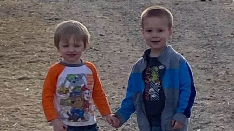 Odin Jeffrey Ratliff and Hunter Charlie Jackson were playing in a horse corral in Eagle Mountain an...