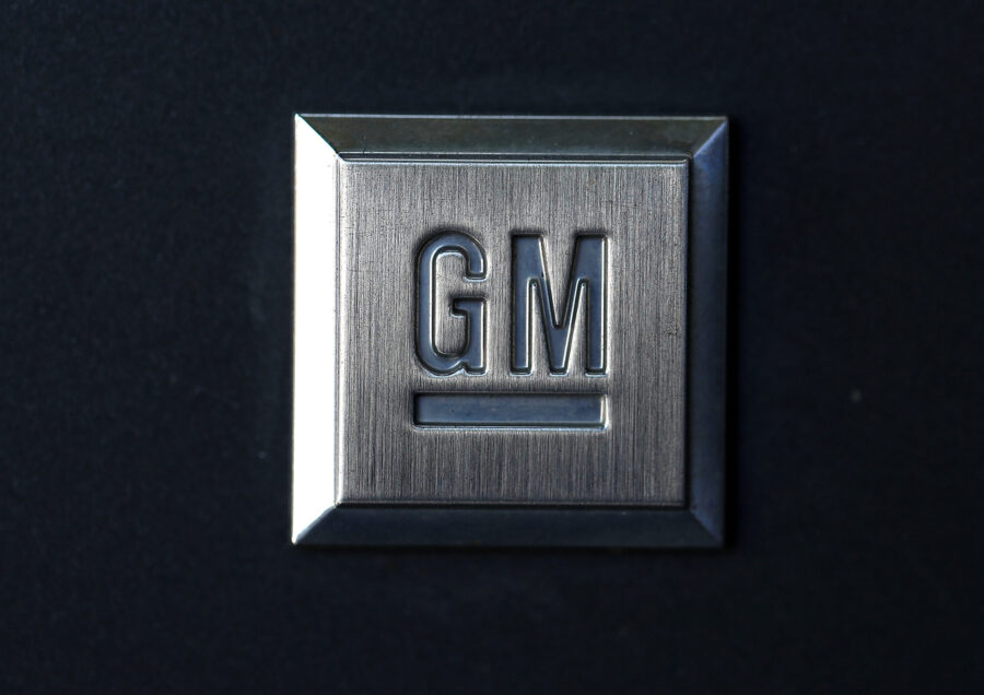 COLMA, CA - JULY 25:  The General Motors logo is displayed on a car a Chevrolet dealership on July ...