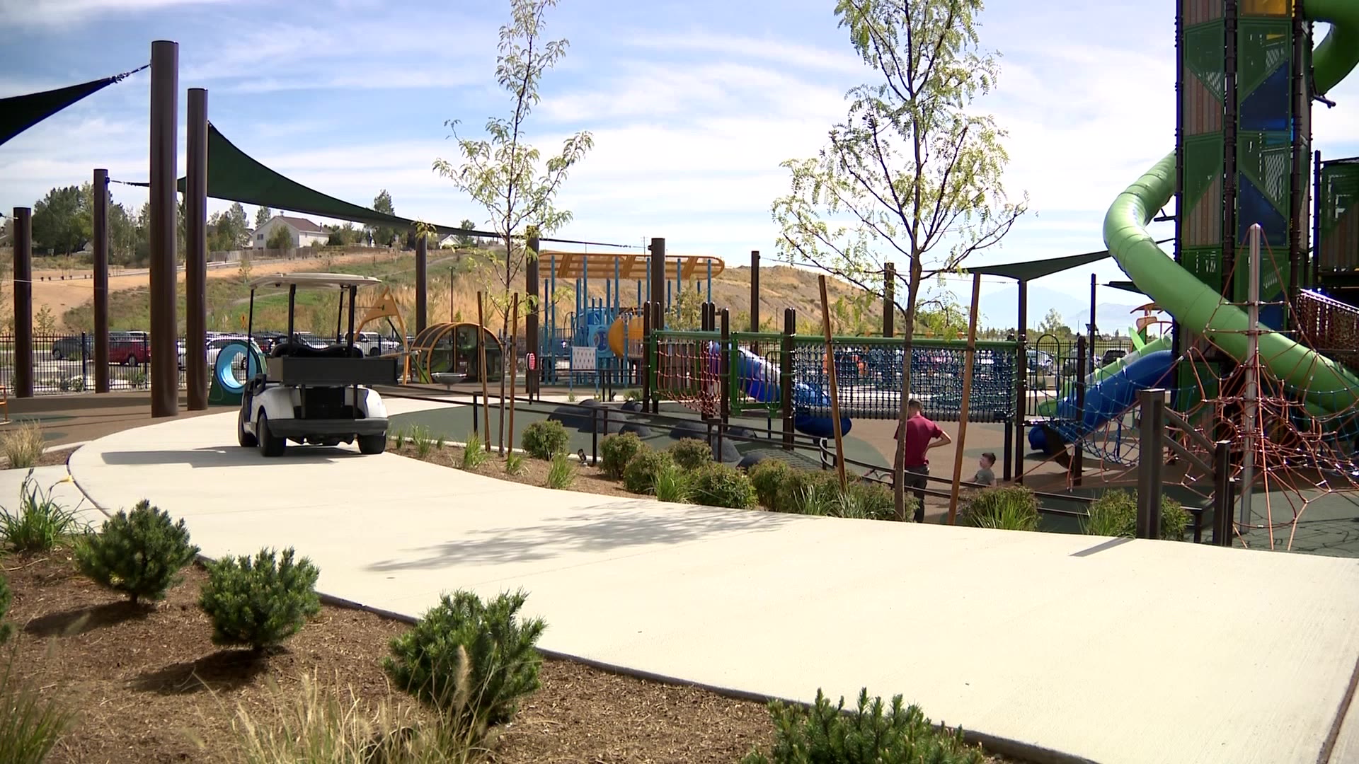 The new Lehi playground which is the center of complaints from parents due to inconstant opening ti...