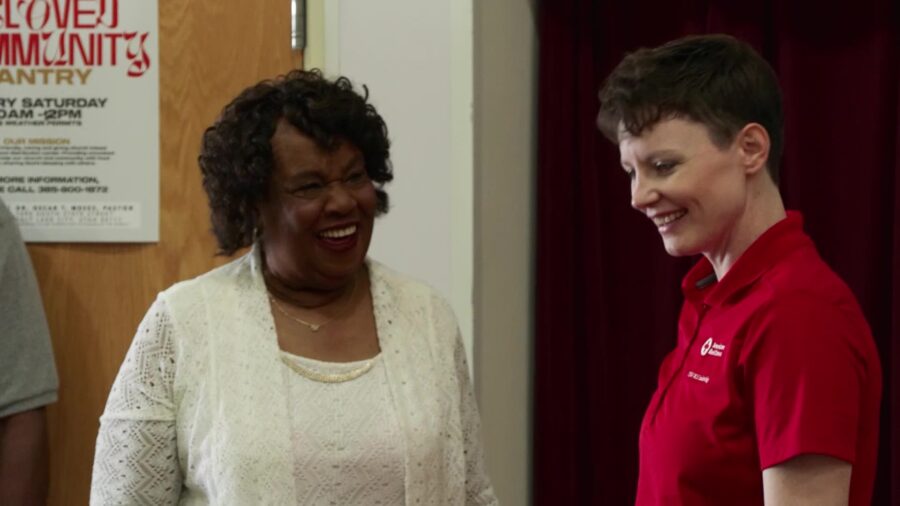 The American Red Cross delivered around $4,000 worth of groceries to the Salt Lake Calvary Baptist ...