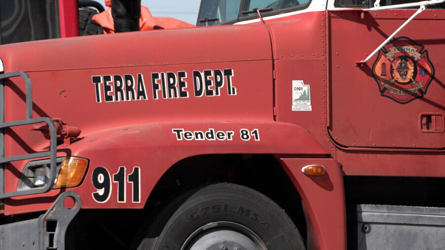 Terra Fire Department's firetruck. Gerry Neil started the department and was its chief for 44 years...