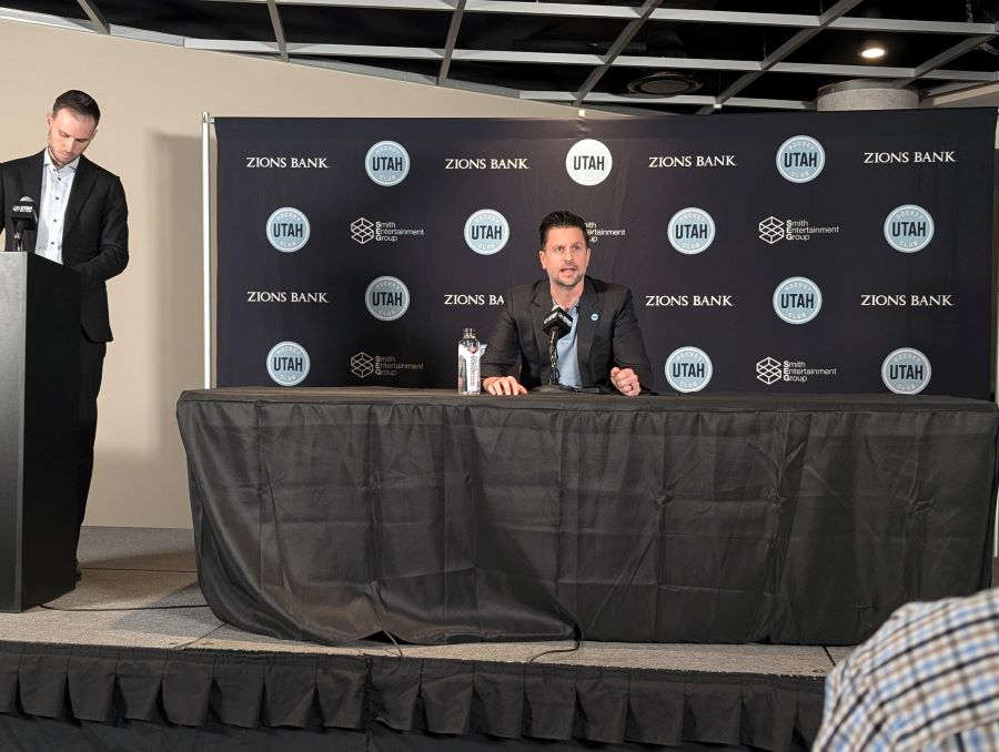 The Utah Hockey Club held its first media day on Wednesday, Sept. 18, 2024. (Lindsay Aerts, KSL TV)...