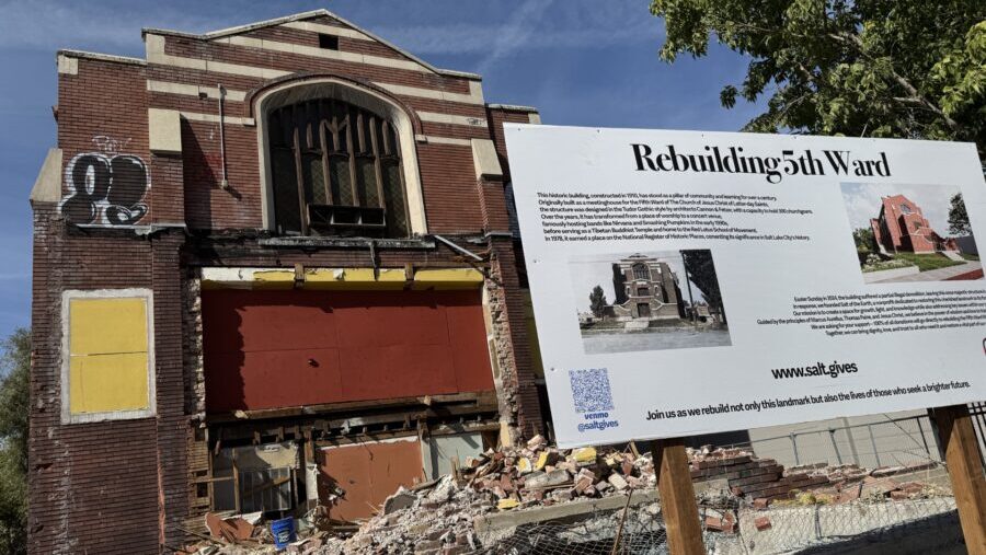 Volunteers gathered Saturday to help sort bricks as the new owner started positioning the 5th Ward...